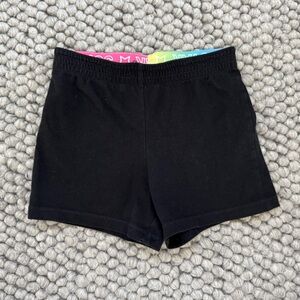 Black Athletic Shorts Wonder Nation Girls Small Size 6
